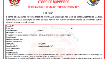 Vistoria do Corpo de Bombeiros